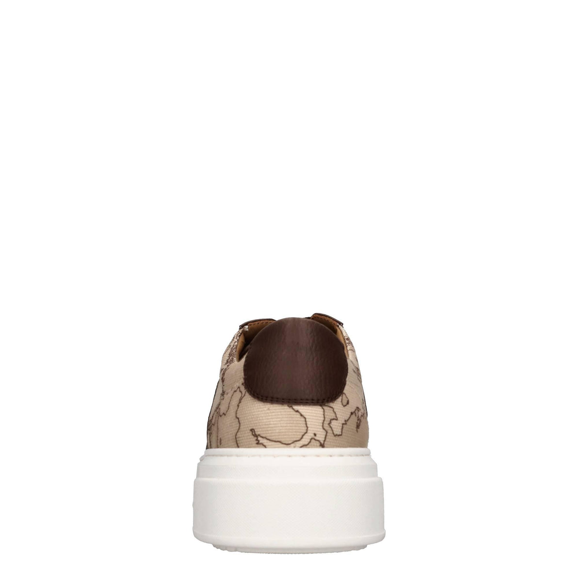 Sneakers in pelle e tessuto 