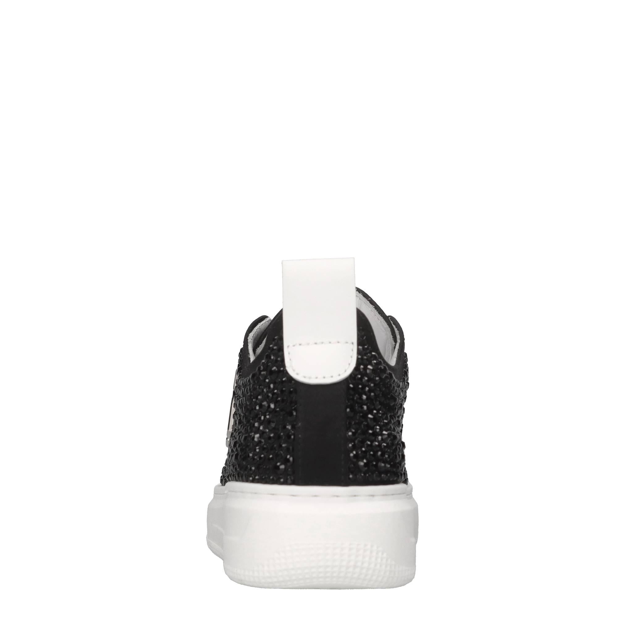 Sneakers in raso e strass 