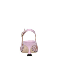 Décolleté slingback in vernice 