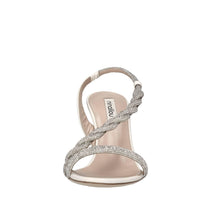Sandali in pelle e microstrass 