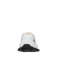 Sneakers in camoscio e tessuto 