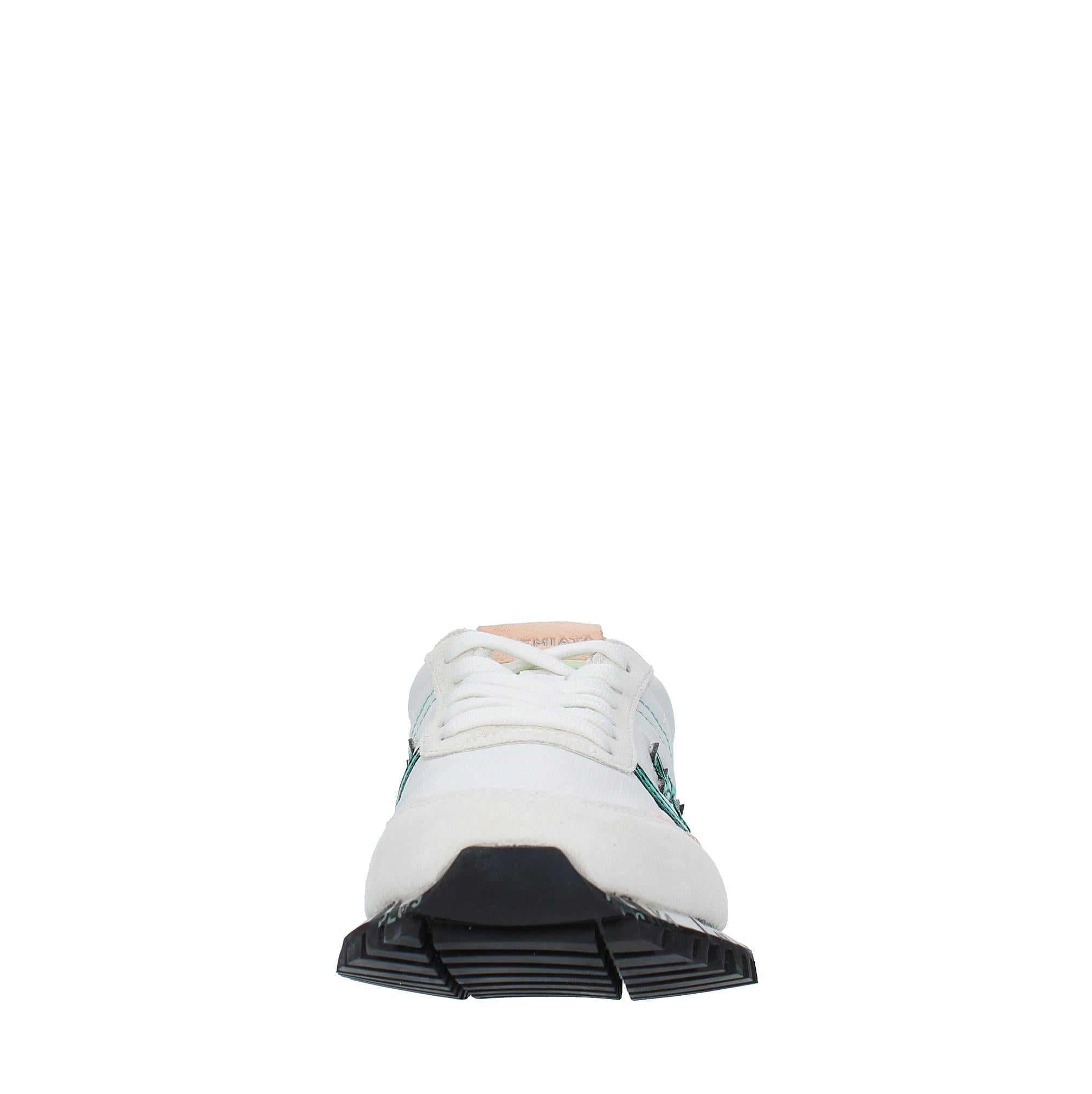Sneakers in camoscio e tessuto 
