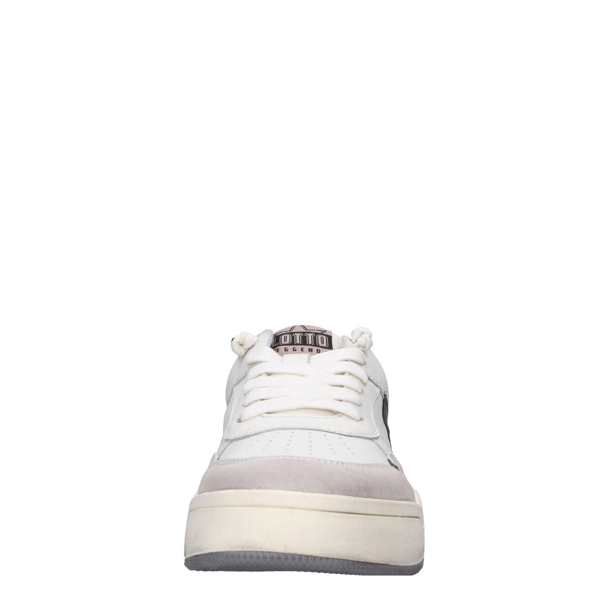 Sneakers in pelle e tessuto 
