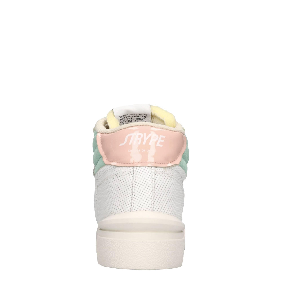 Sneakers in pelle e tessuto 