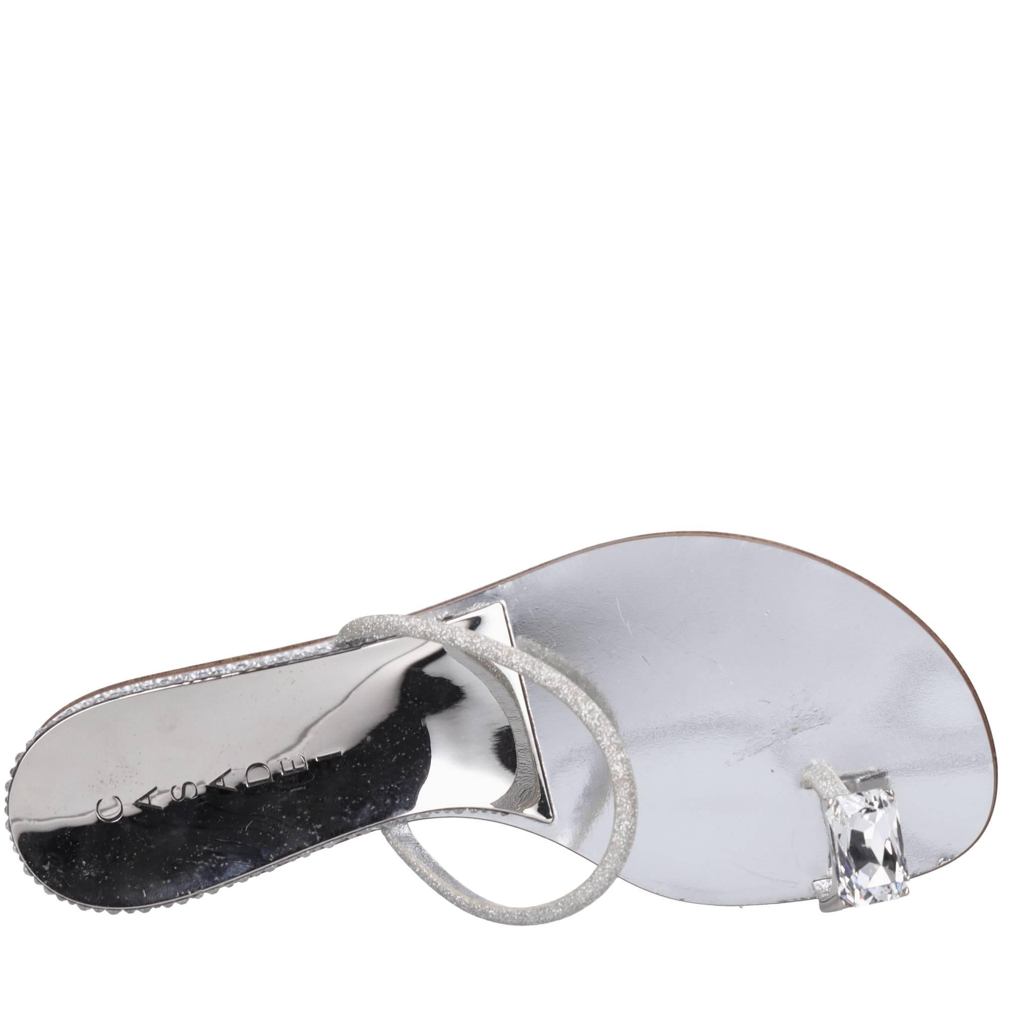 Mules in pelle e Swarovski 