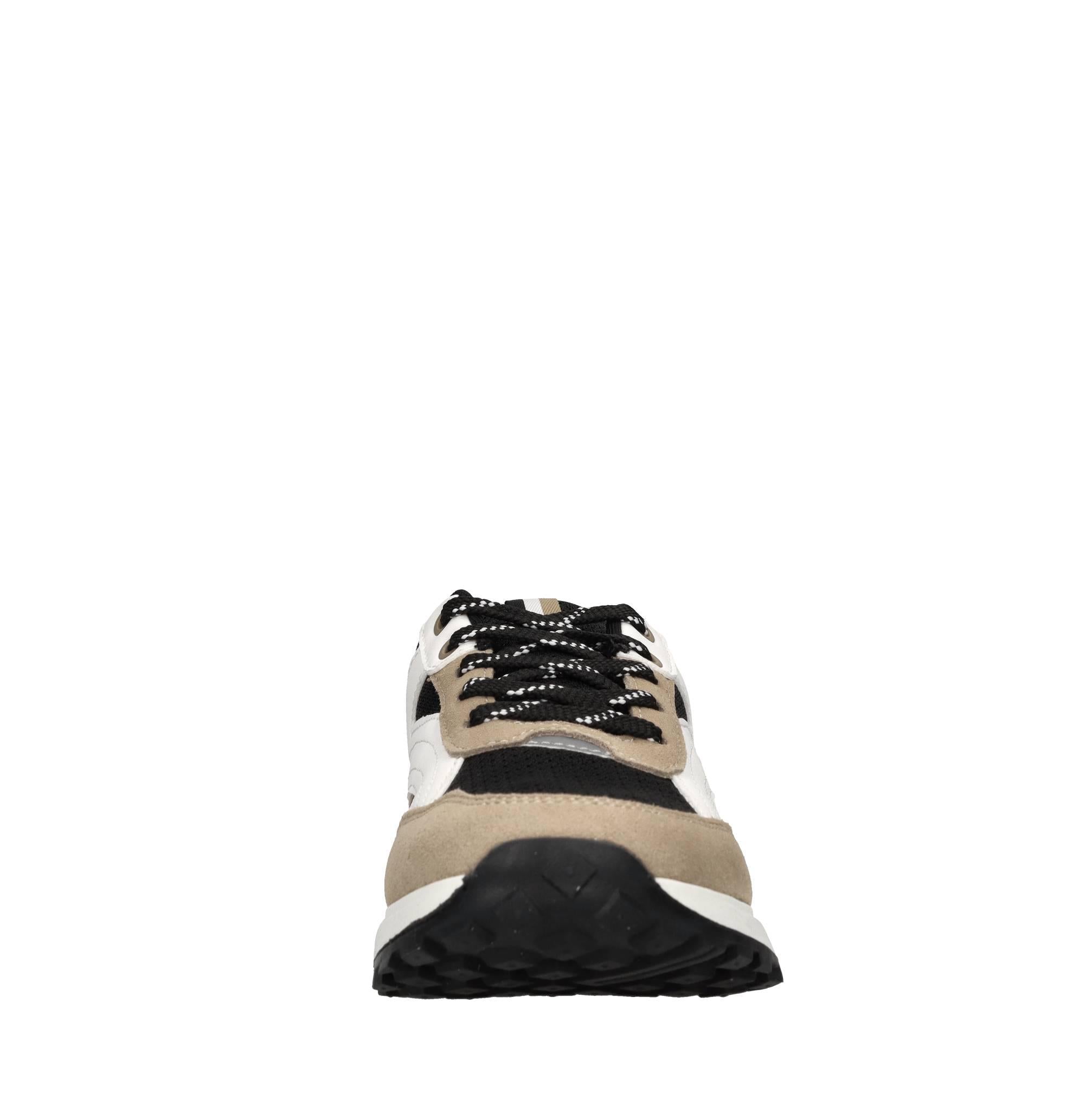 Sneakers in camoscio e tessuto 