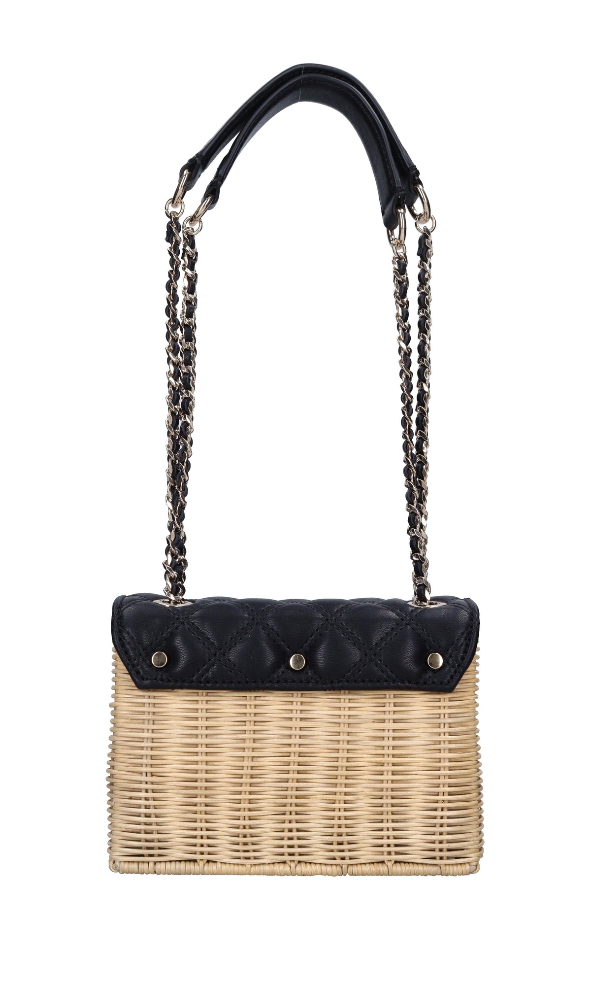 Borsa in ecopelle e midollino 