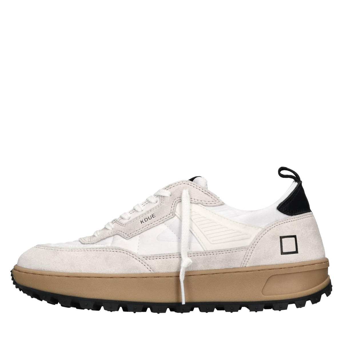 Sneakers in camoscio e tessuto 