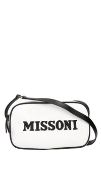 Borsa in pelle con logo 