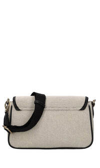 Borsa in tessuto ed ecopelle 