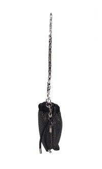 Borsa Mini Eva in raso e strass 