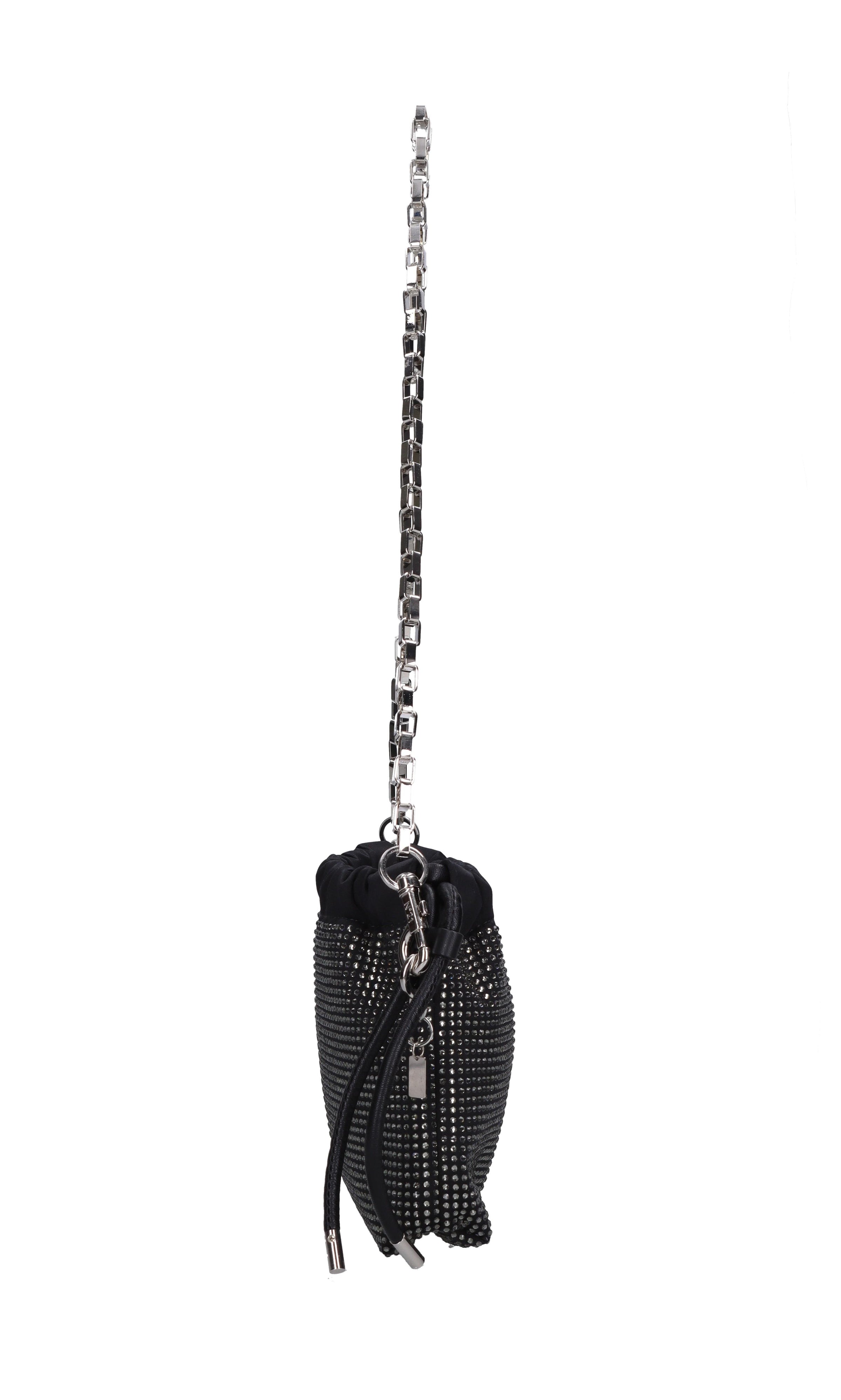 Borsa Mini Eva in raso e strass 