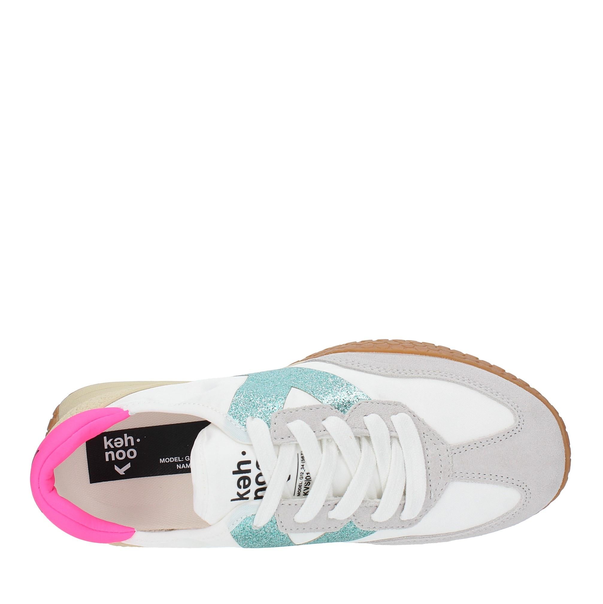 Sneakers in camoscio tessuto e gomma 