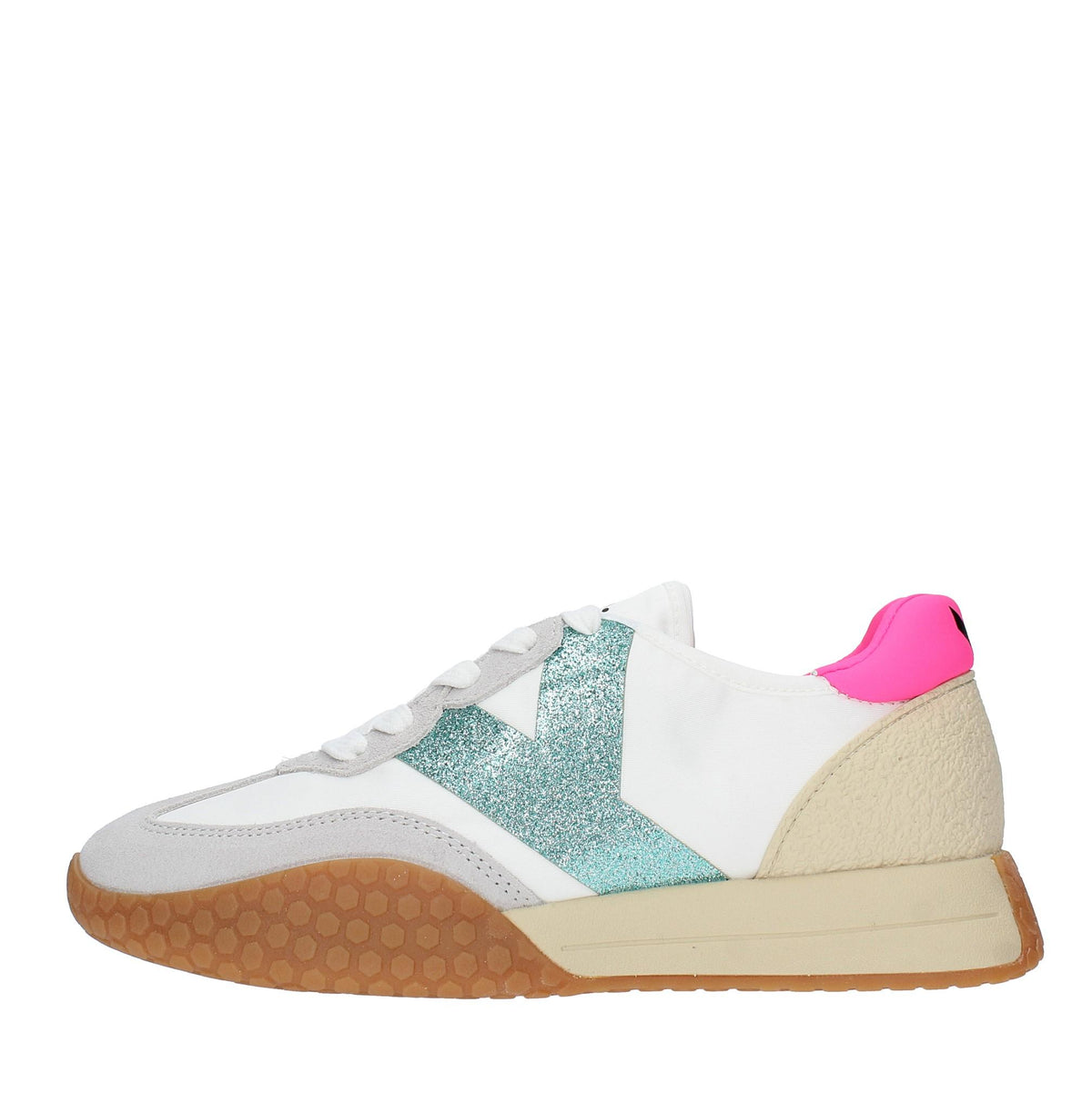 Sneakers in camoscio tessuto e gomma 