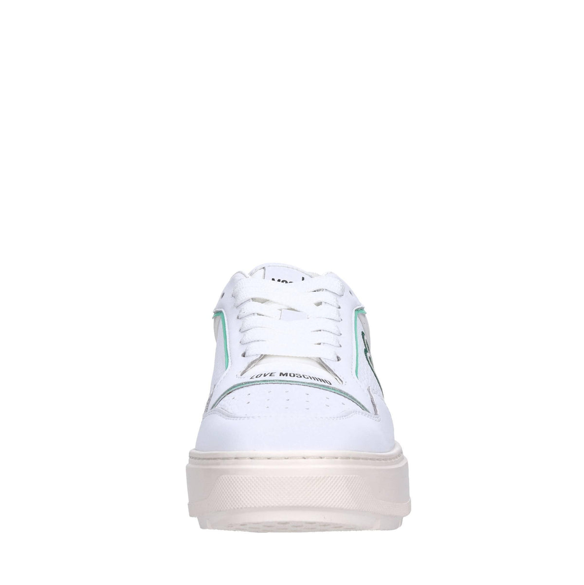 Sneakers in pelle e tessuto 