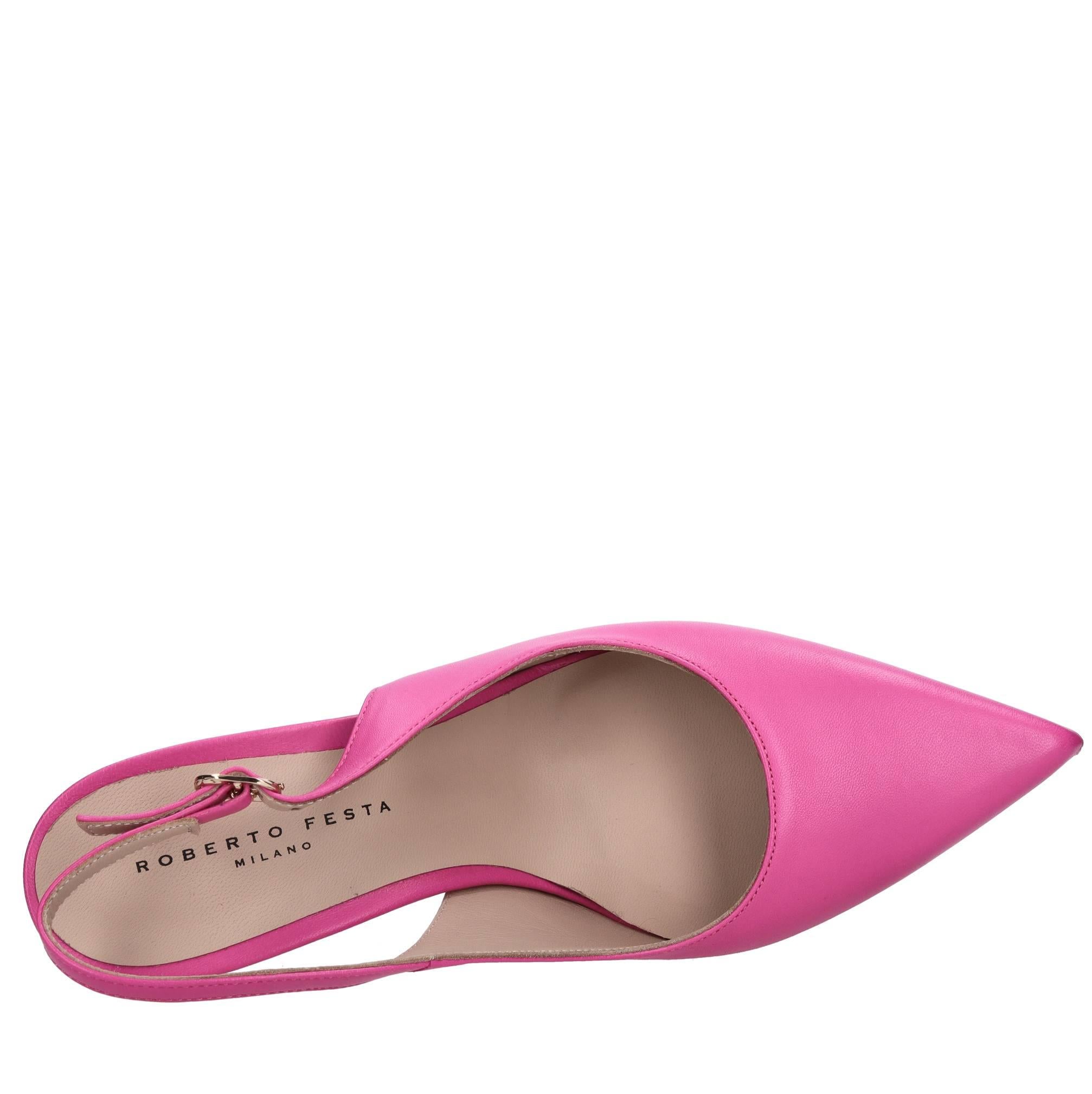 Décolleté slingback Beata in nappa 