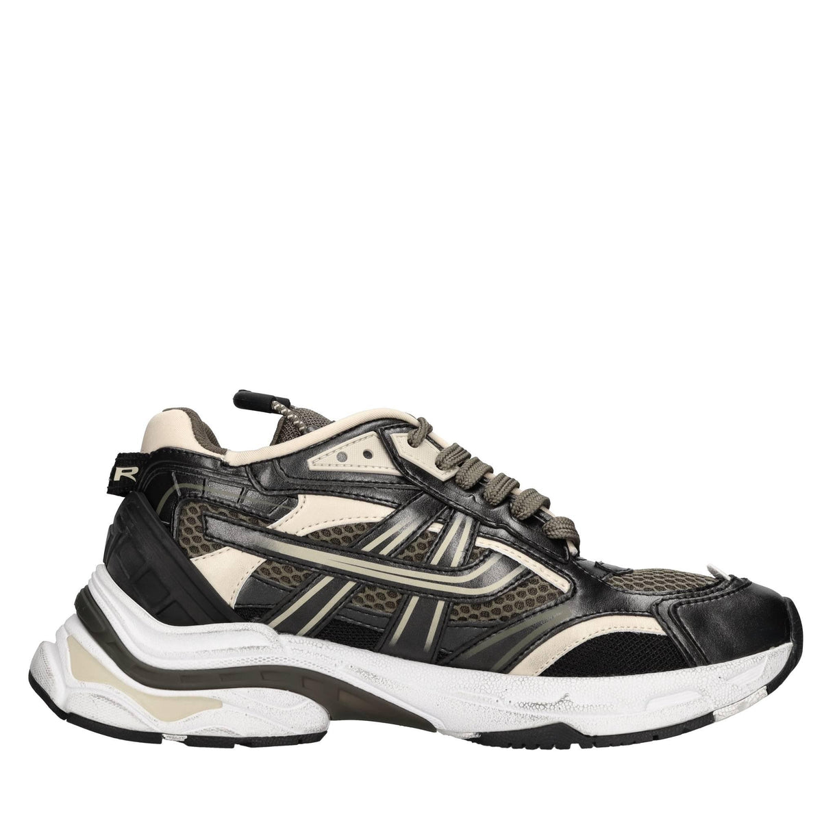 Sneakers Race in ecopelle e tessuto 