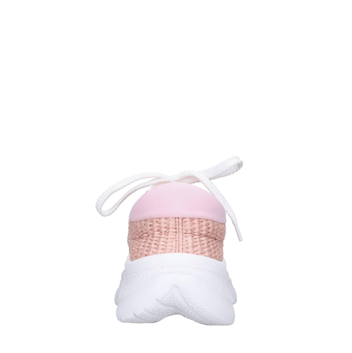Sneakers in pelle e rafia 