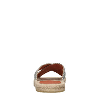 Mules in tessuto zig zag 