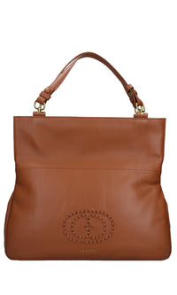 Borsa Woven Logo in pelle 