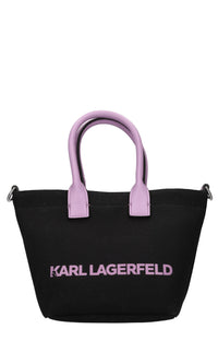 Borsa in tessuto ed ecopelle 