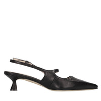 Décolleté slingback in pelle 