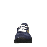 Sneakers in camoscio e tessuto 