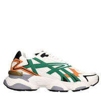 Sneakers in camoscio e tessuto 
