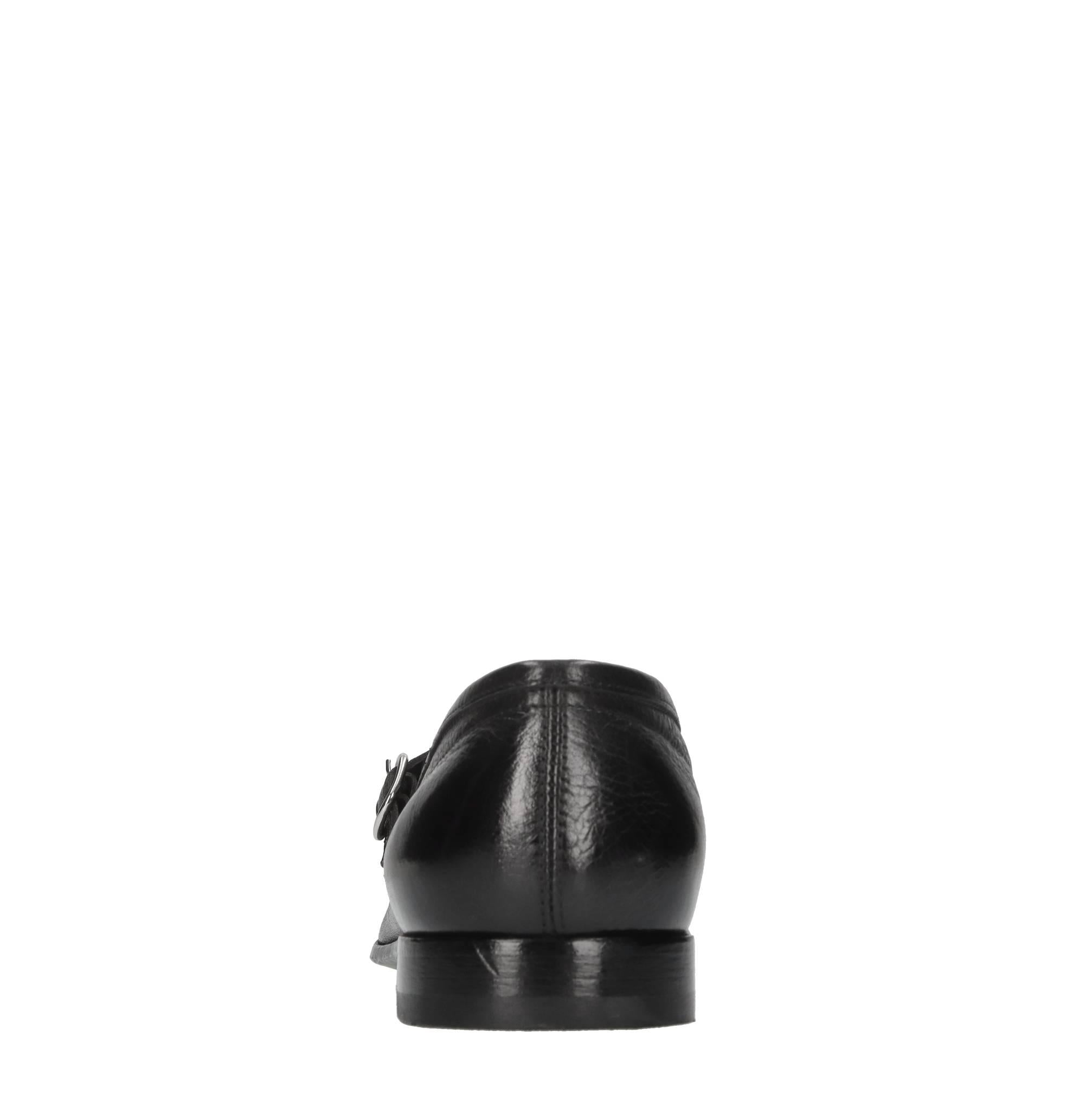 Mocassini doppia fibbia in pelle 