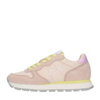 Sneakers in camoscio e tessuto 