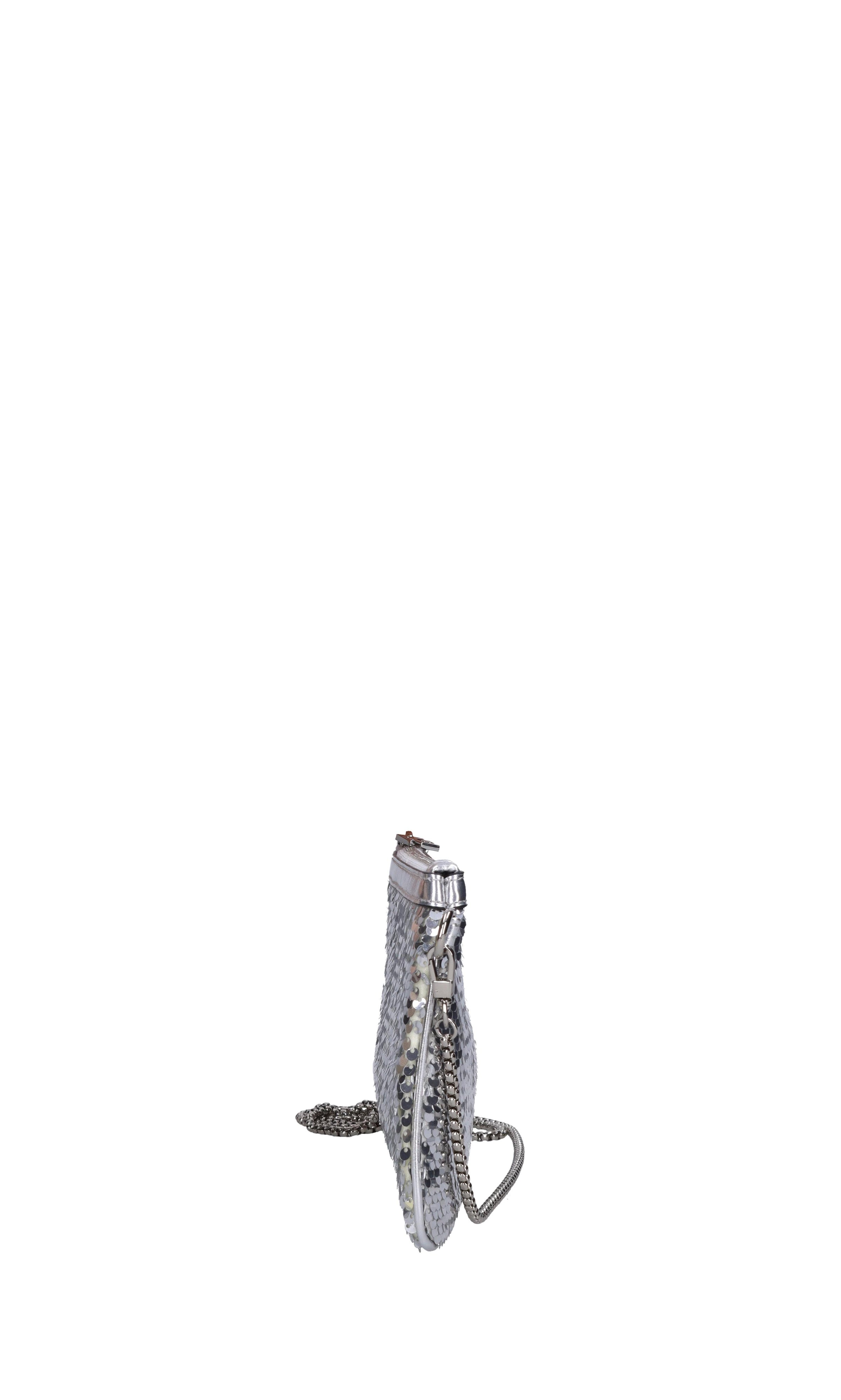 Borsa in ecopelle con pailettes 