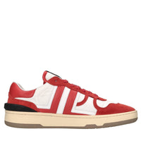 Sneakers in pelle,camoscio e tessuto 