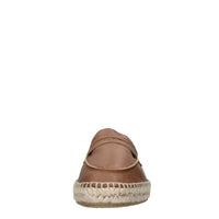 Mocassini espadrillas Nacho in pelle e rafia 