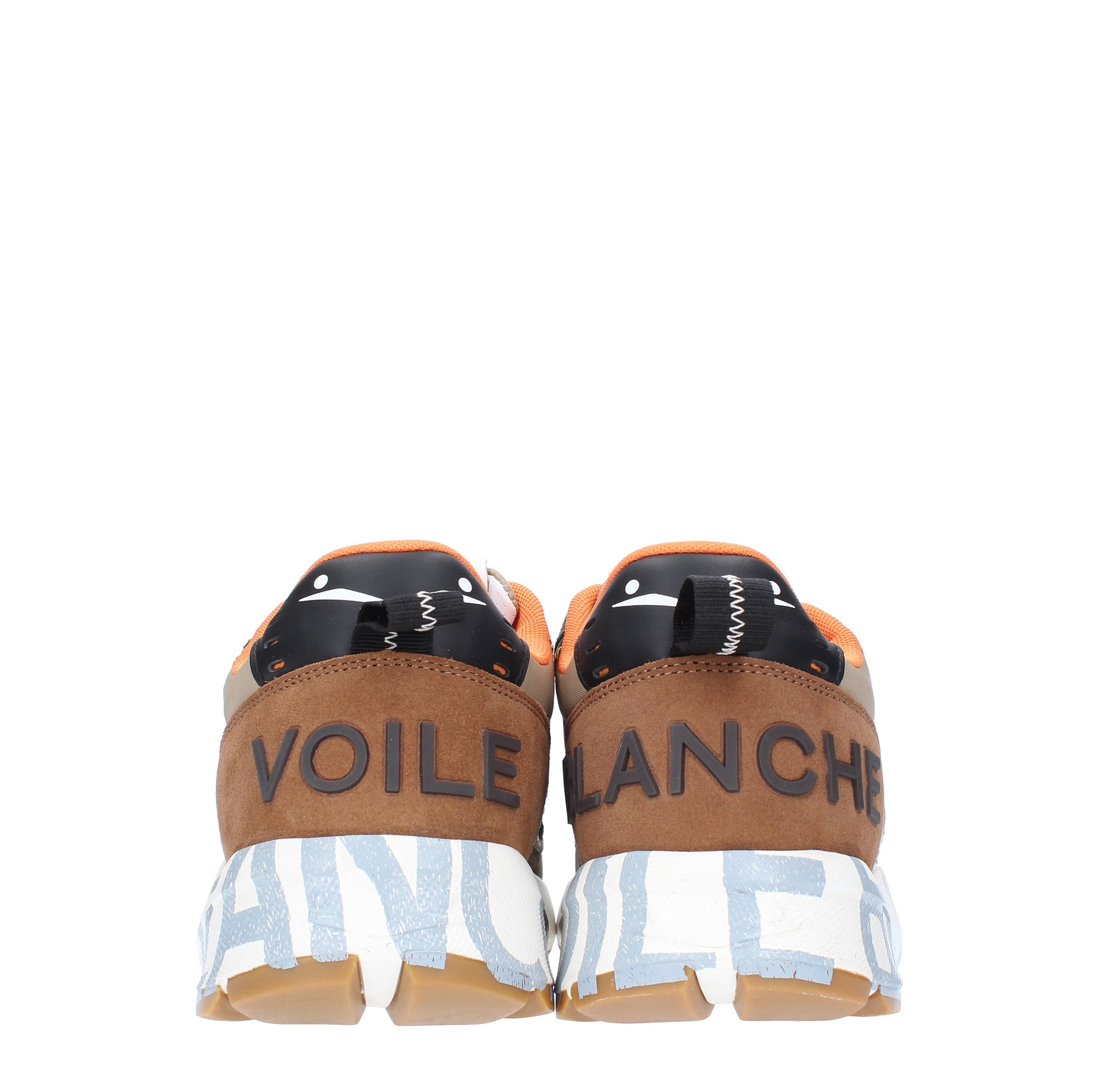 Sneakers in camoscio pelle e tessuto 