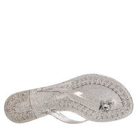 Sandali flat Jelly Glitter in PVC e Swarovski 