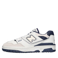 Sneakers in pelle e tessuto 