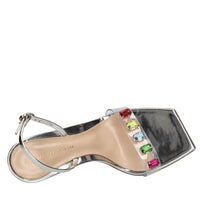 Sandali modello RIBBON CANDY in plexi e pelle 