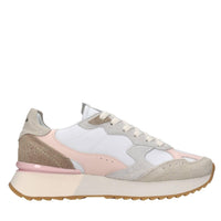 Sneakers in camoscio ecopelle e tessuto 
