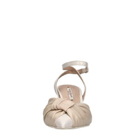 Décolleté slingback in pelle 