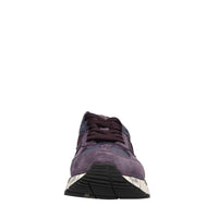 Sneakers in pelle e tessuto 