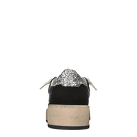 Sneakers in pelle e glitter 