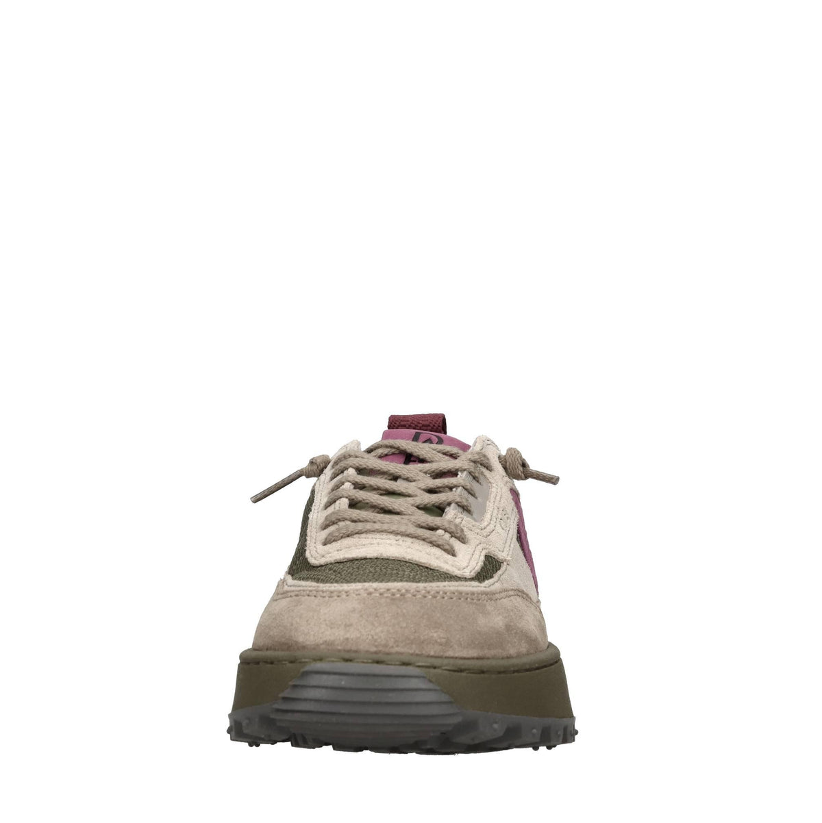 Sneakers in camoscio e tessuto 