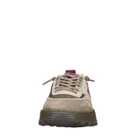 Sneakers in camoscio e tessuto 