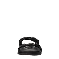 Sandali flat in pelle 