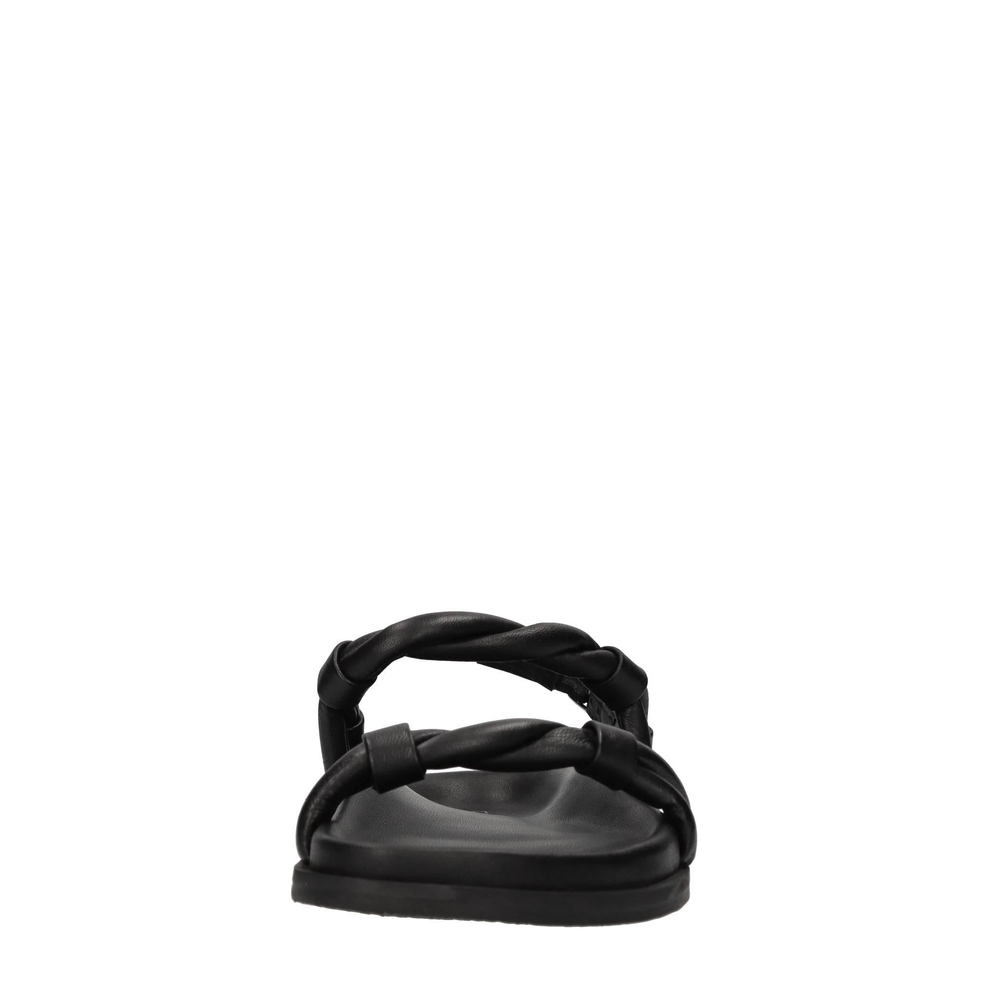 Sandali flat in pelle 