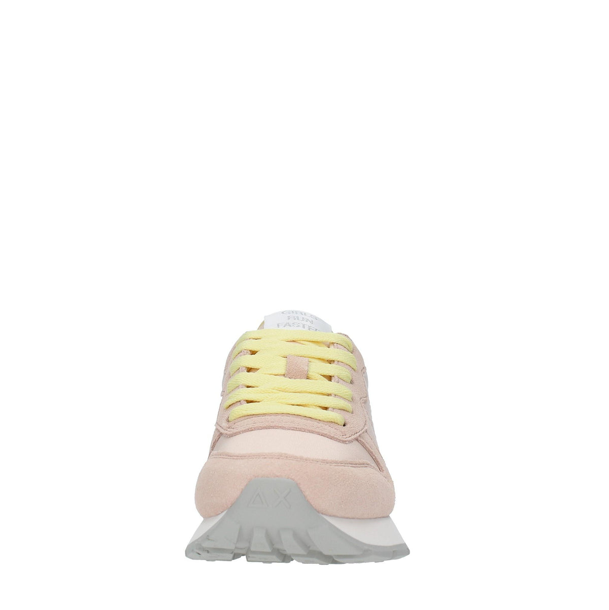 Sneakers in camoscio e tessuto 