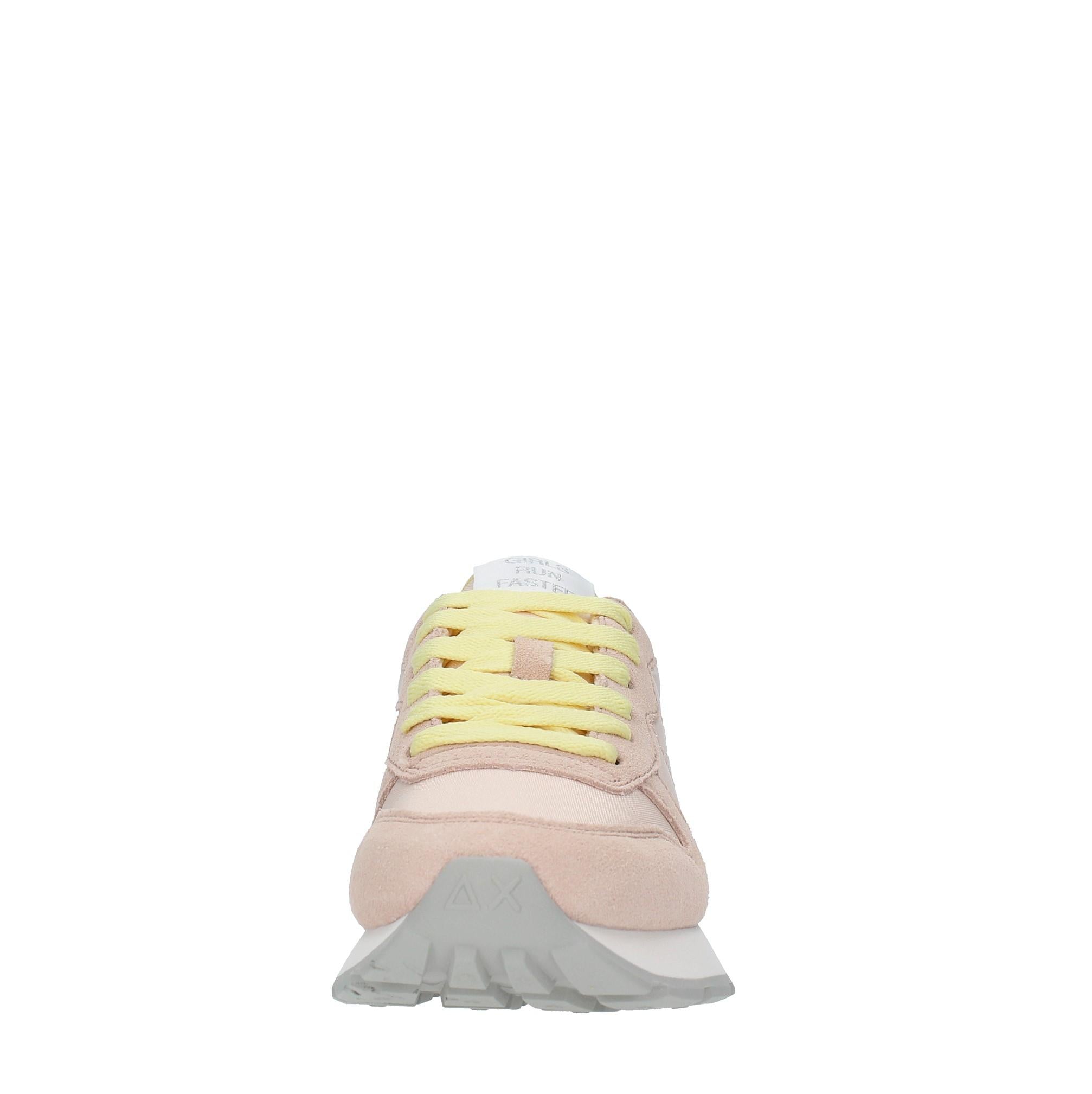 Sneakers in camoscio e tessuto 