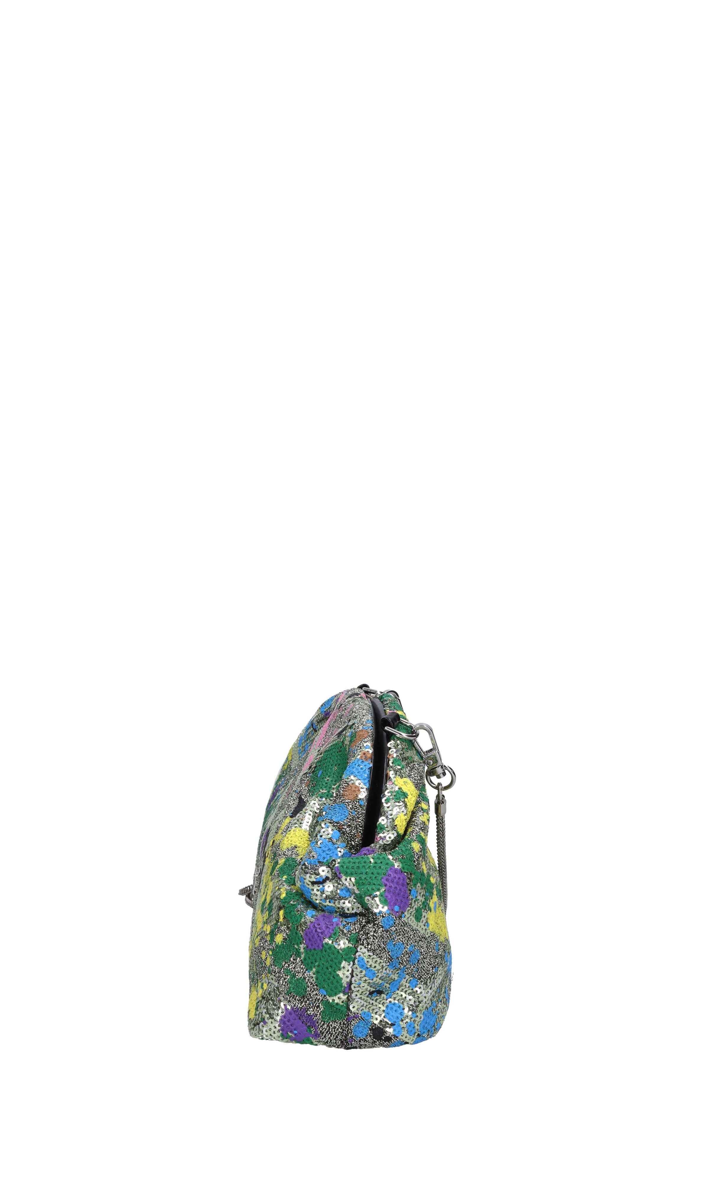 Borsa in tessuto e pelle 