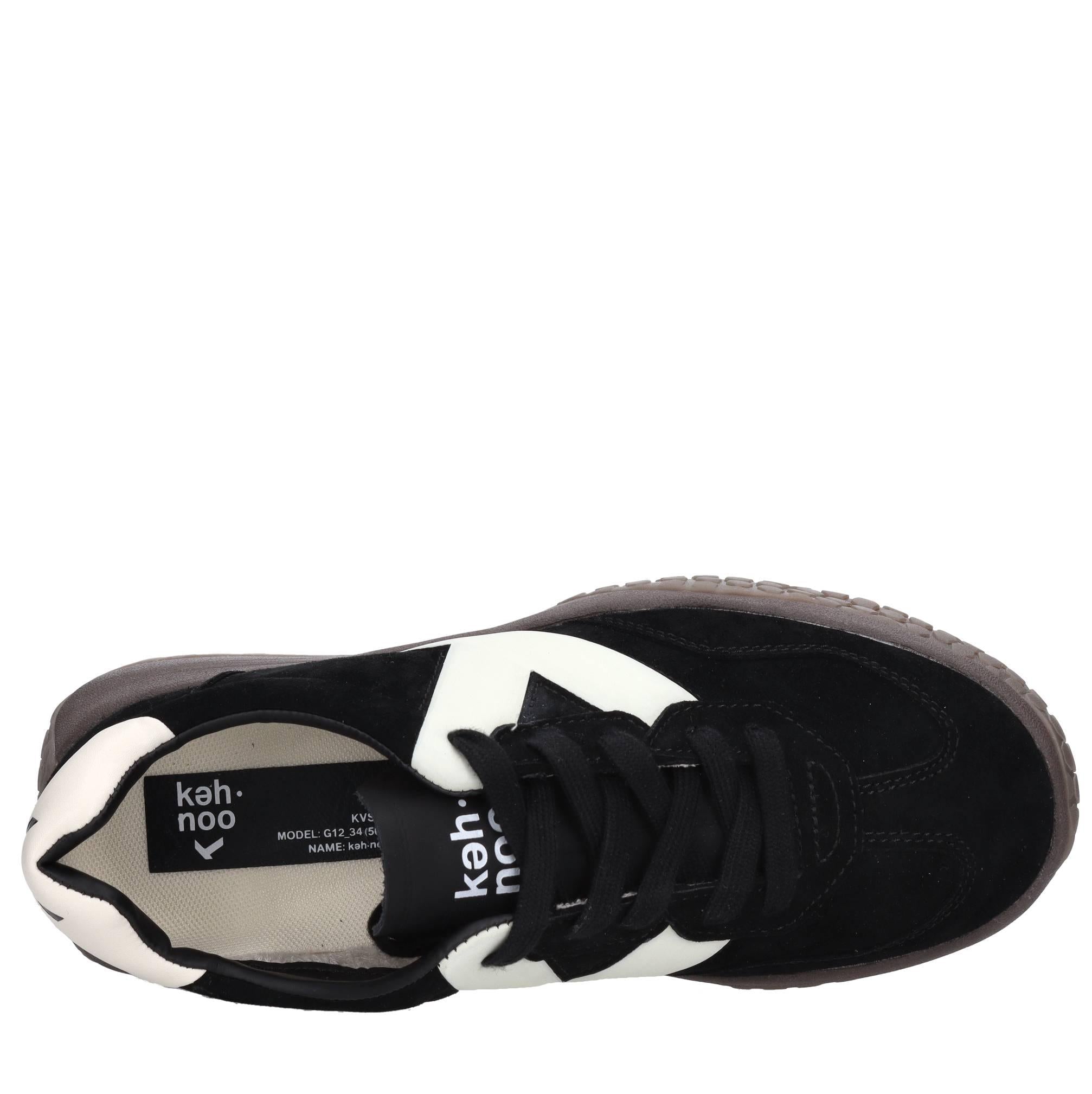 Sneakers in camoscio ed ecopelle 