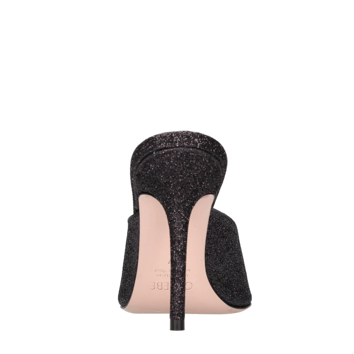 Mules modello EMILY in pelle e glitter 